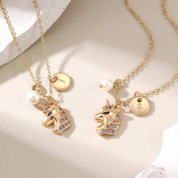 Little Princess 14K Gold Unicorn Necklace with Adjustable Length - Kids Jewelry - Picture 5 of 7